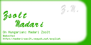 zsolt madari business card